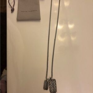 David Yurman Silver Necklace with Pendants
